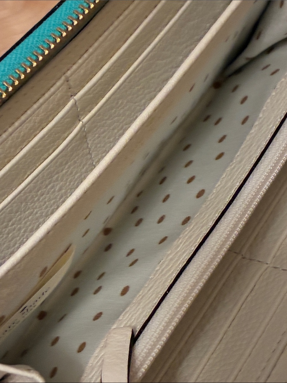kate spade Teal Zip Around Continental Wallet - Picture 6 of 7